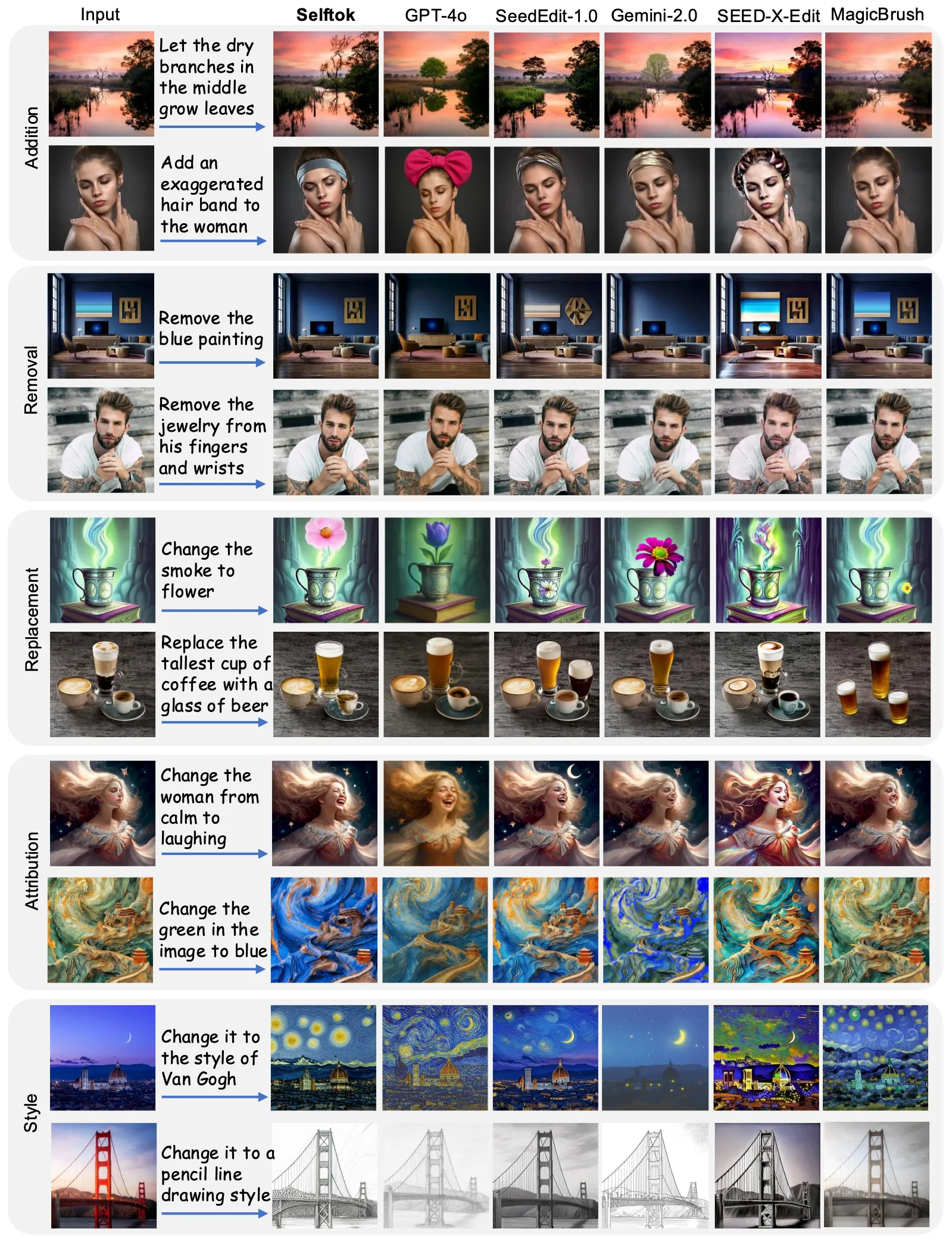 Single editing examples